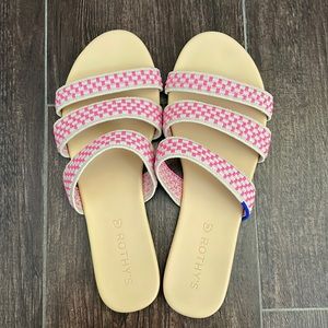 Triple band basket stitch sandals - 8.5